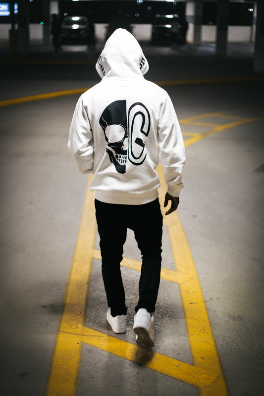 Large white OG zip up